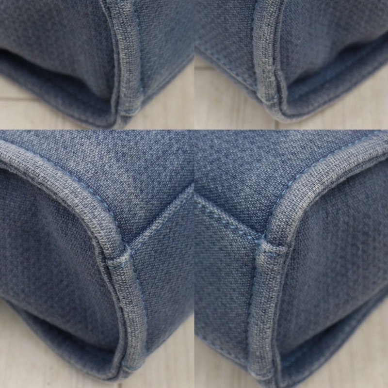 Chanel 丹寧牛仔小號沙灘包-8