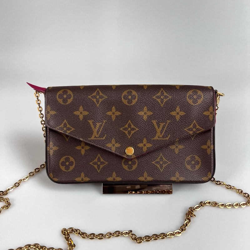 LV M61276  老花信封三合一包-0