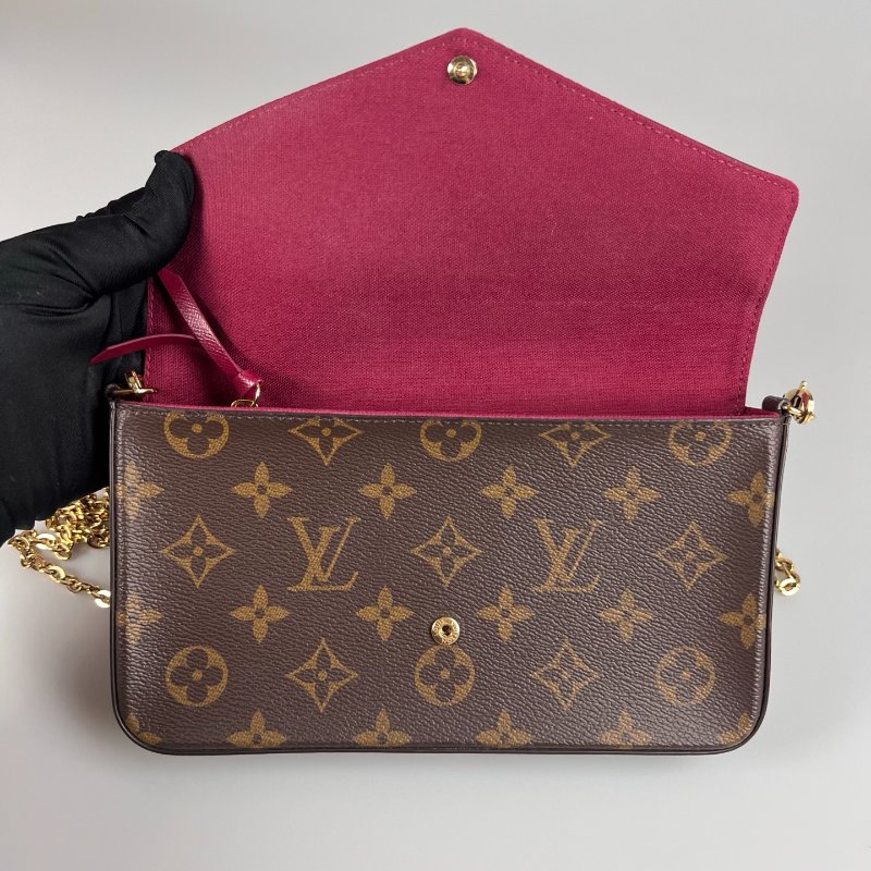 LV M61276  老花信封三合一包-5