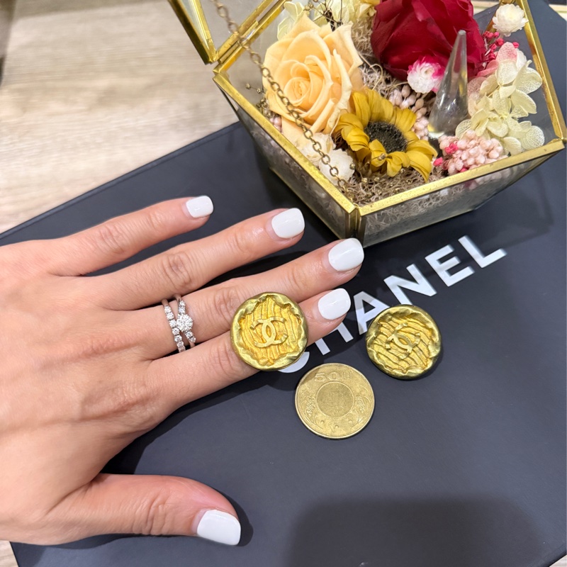 香奈兒精緻的工藝 1993年24k金 熔岩系列 CHANEL VINTAGE-4