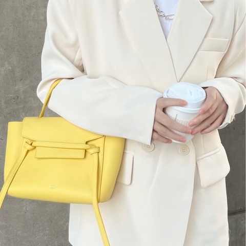 Celine belt nano 檸檬黃鯰魚包