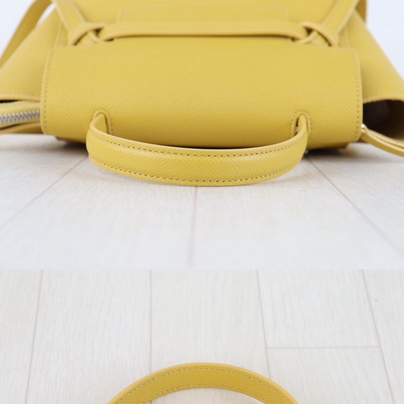 Celine belt nano 檸檬黃鯰魚包-5