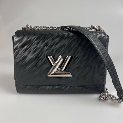 LV M21114 黑銀水波紋TWIST 包 MM