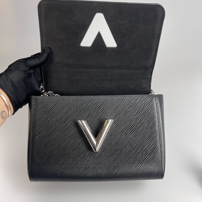 LV M21114 黑銀水波紋TWIST 包 MM-5