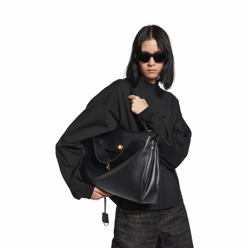 WOMEN'S RODEO HANDBAG LARGE IN BLACK-2