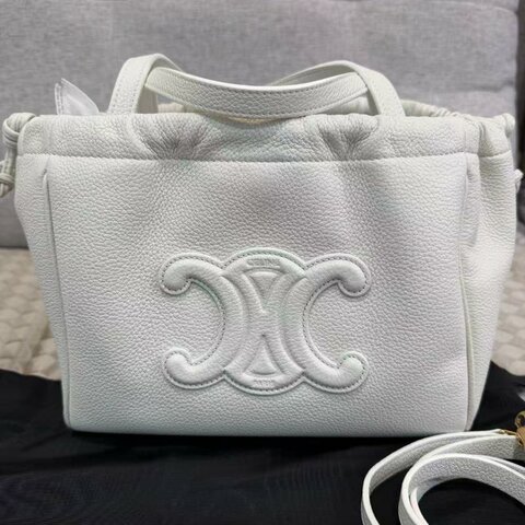 Celine 牛皮托特包 肩背斜背手提包 22*17*15 98新配件塵袋