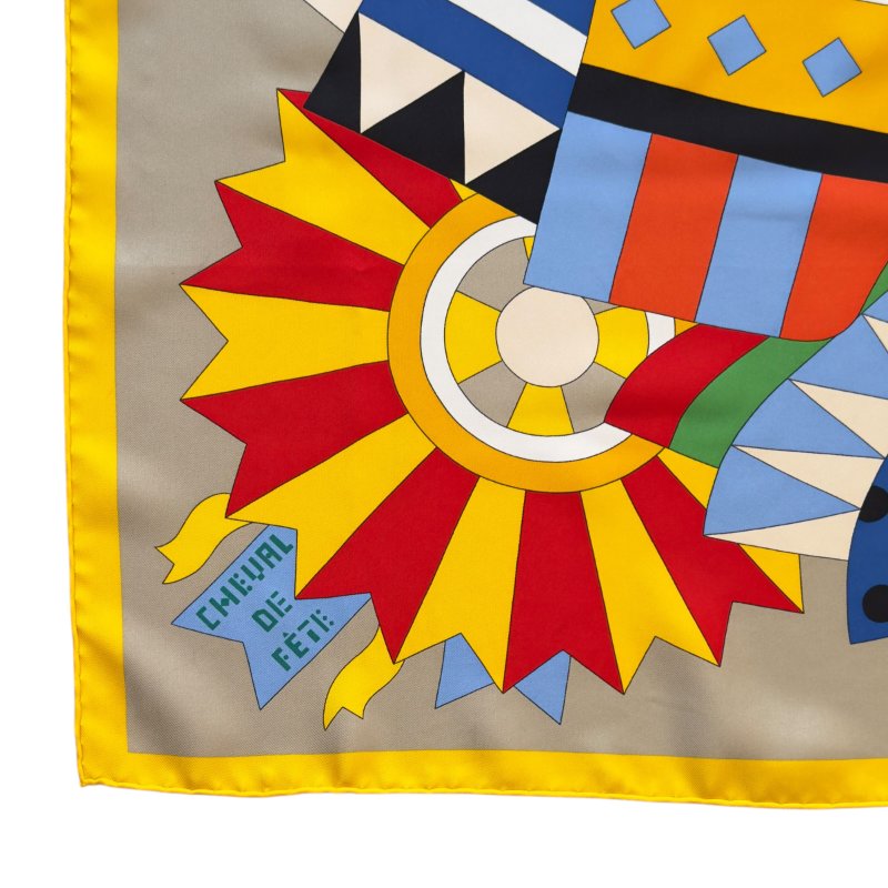 HERMES Cheval de Fete 90 慶典駿馬 絲巾-3