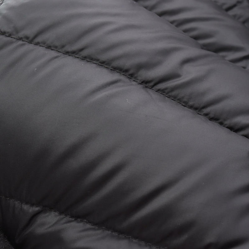 MONCLER HERMINE 附帽拉鍊尼龍黑色羽絨外套 #3 二手女款-7