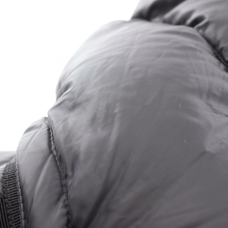 MONCLER HERMINE 附帽拉鍊尼龍黑色羽絨外套 #3 二手女款-9