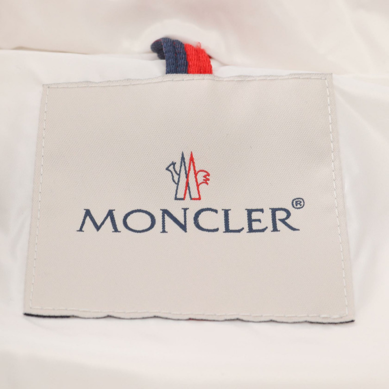 MONCLER MOKA 附帽拉鍊羽絨外套 尼龍材質 白色 黑色 #14anni #164cm-2