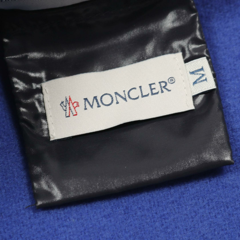 MONCLER MANTELLA 羽絨外套 羊毛 尼龍 藍色 黑色 #M 二手 女款-2