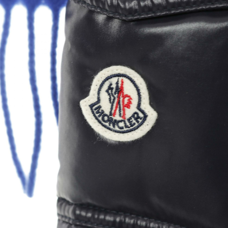 MONCLER MANTELLA 羽絨外套 羊毛 尼龍 藍色 黑色 #M 二手 女款-4