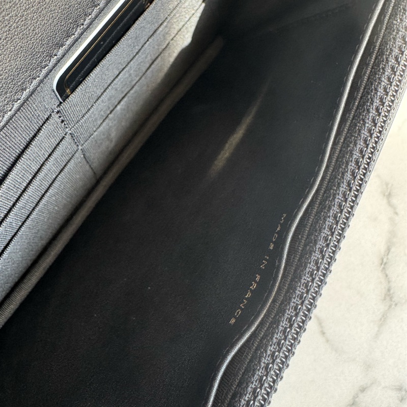 Chanel黑菱格金boy woc  價格漂亮😻-22