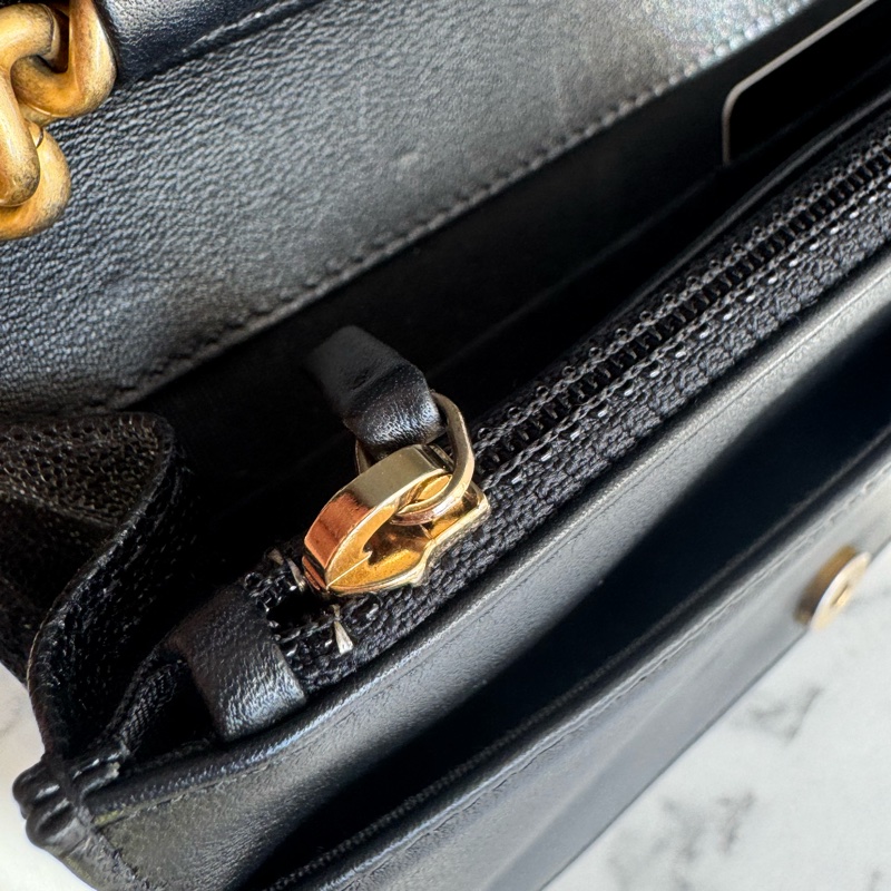 Chanel黑菱格金boy woc  價格漂亮😻-28