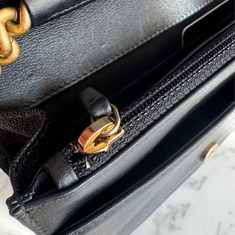 Chanel黑菱格金boy woc  價格漂亮😻-30