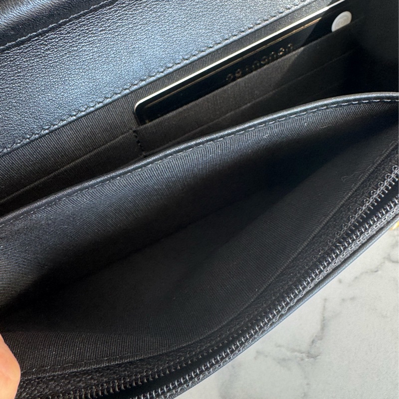 Chanel黑菱格金boy woc  價格漂亮😻-31