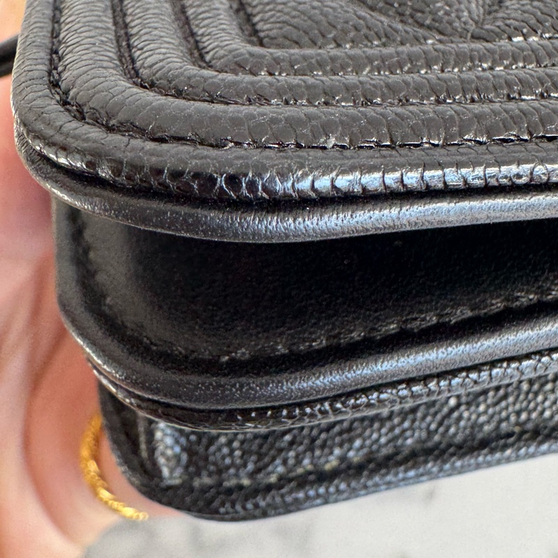 Chanel黑菱格金boy woc  價格漂亮😻-41