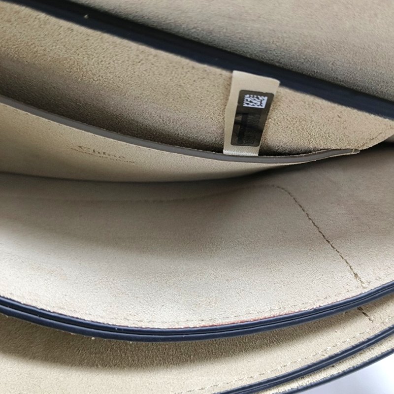 Chloé Faye 小號黑色牛皮單肩包斜挎包 金色五金-11