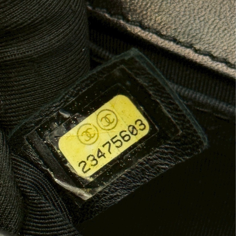 香奈兒BOY 25黑銀-6