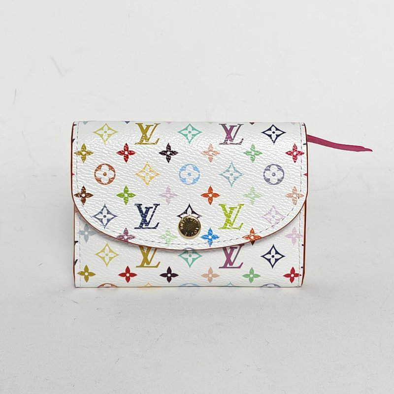 LOUIS VUITTON 白三彩PVC晶片錢包肩背包-0