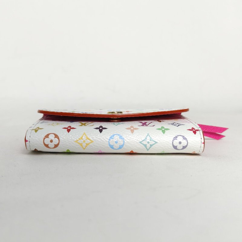 LOUIS VUITTON 白三彩PVC晶片錢包肩背包-4