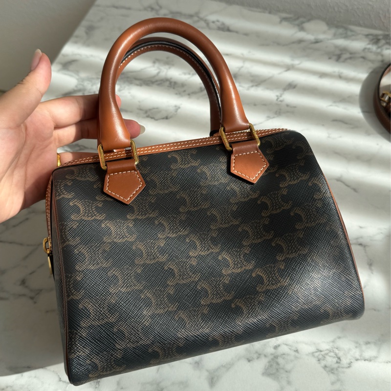 Celine凱旋門pvc波士頓包  必買款😍😍-2