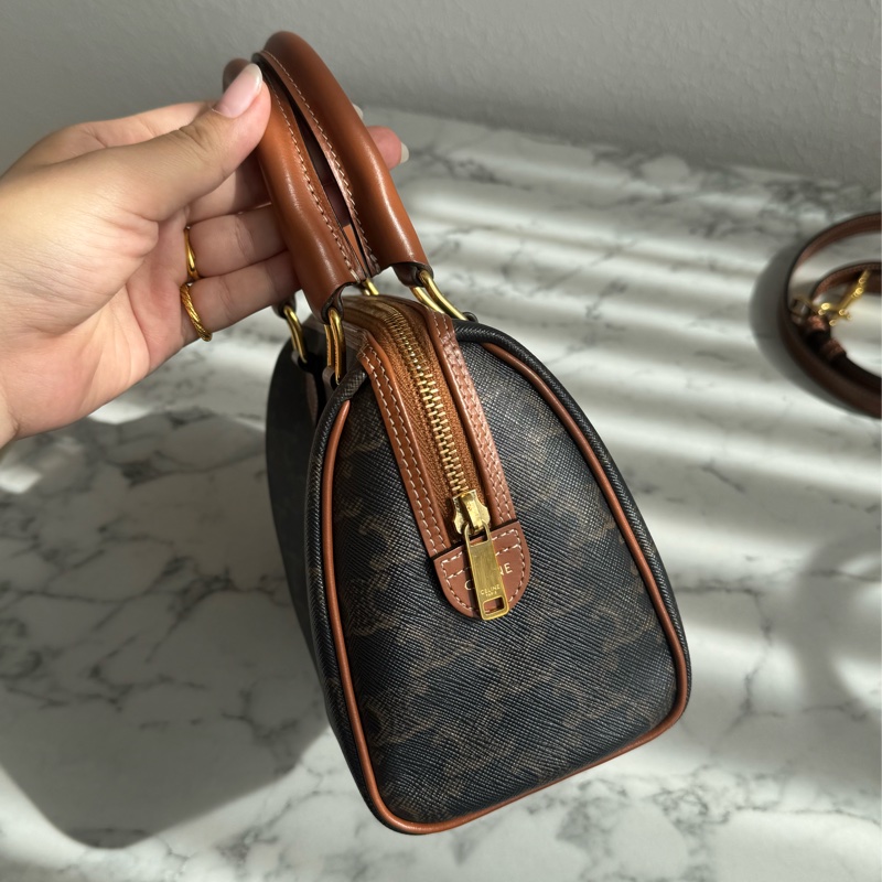 Celine凱旋門pvc波士頓包  必買款😍😍-3