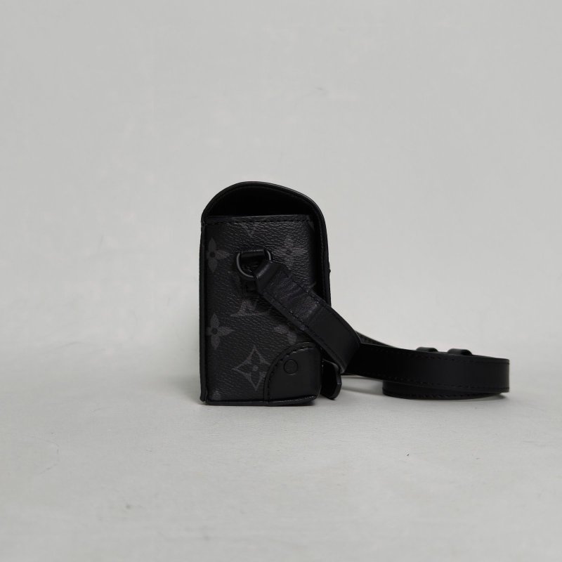 LOUIS VUITTON Steamer盒子包黑色PVC晶片肩背包-1