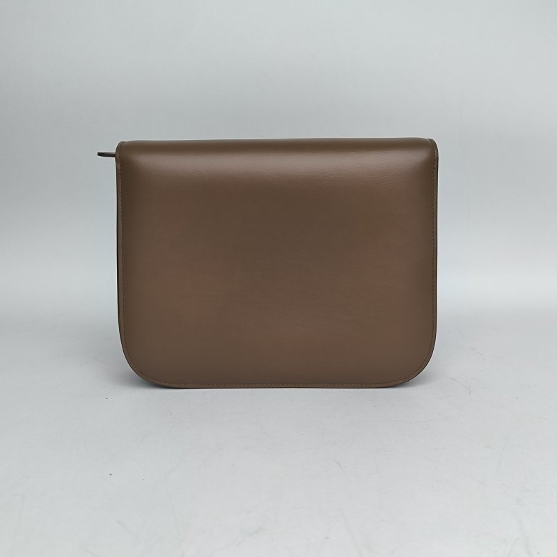 CELINE ClassicBox中號金棕色牛皮金扣肩背包-2