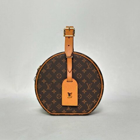 LOUIS VUITTON PETITEBOITECHAPEAU硬圓餅中號17.5老花PVC2018肩背包