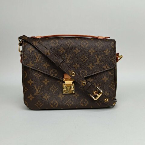 LOUIS VUITTON MetisPochette郵差包老花PVC金扣2020肩背包