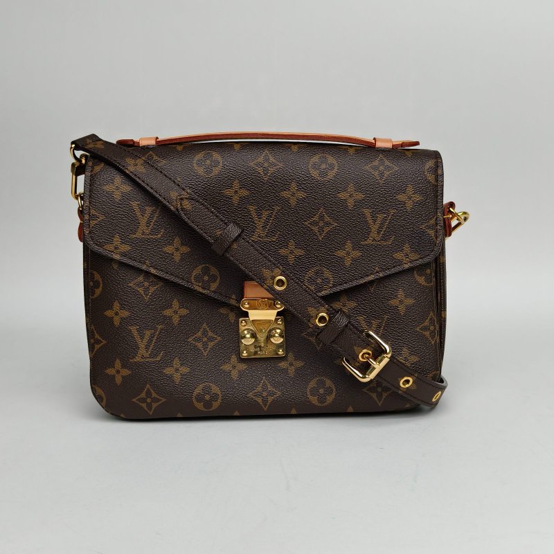 LOUIS VUITTON MetisPochette郵差包老花PVC金扣2020肩背包-0