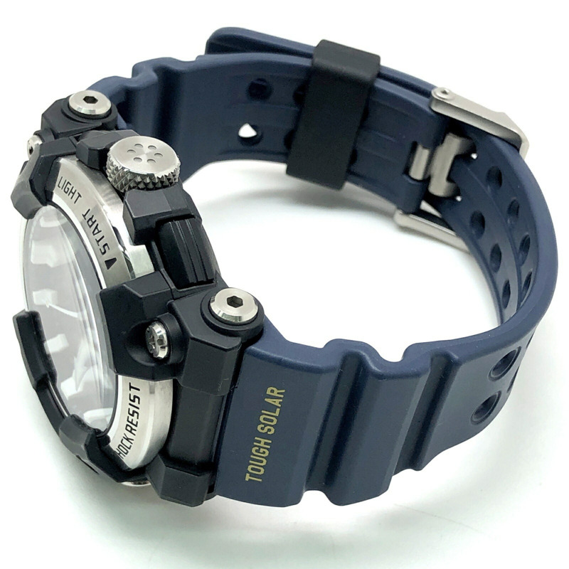 卡西歐 G-SHOCK FROGMAN GWF-A1000-1A2 類比手錶,太陽能動力,支援電波接收、藍牙、手機連接、碳纖維核心防護結構、LED 照明,海軍藍配色。 2020 年 6 月發售。可在 Mikunigaoka 店舖購買。 ITEF0J5WOP0C-6