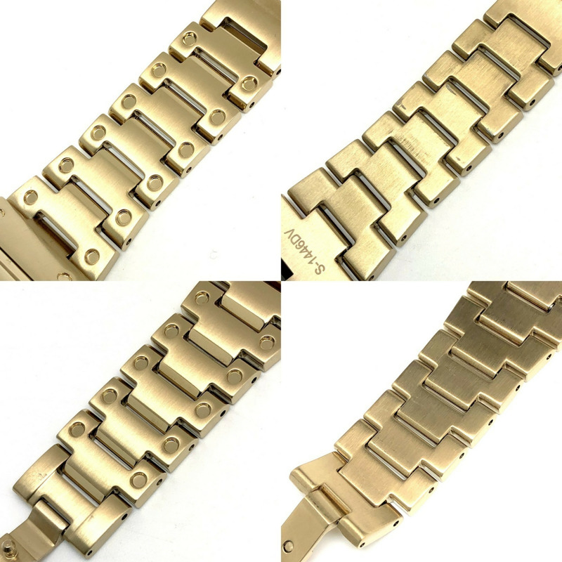 卡西歐 G-SHOCK GMW-B5000GD-9 手錶,全金屬金色,電波校時,太陽能動力,藍牙,手機連接,LED 背光,旋入式後蓋,2018 年 9 月發布,Mikunigaoka 商店,ITMKVKLAEA36-6