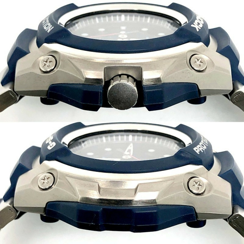 卡西歐 G-SHOCK GC-2000M-2AJO MT-G 松坂大輔簽名合作款腕錶,金屬銀色錶盤搭配藍色指針,2000 年 3 月發售,三國丘店,ITSNM60UBC78-5