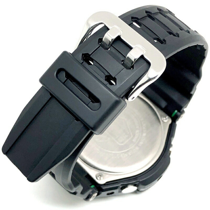 Casio G-SHOCK GA-1100-1A3 GRAVITYMASTER 手錶，配備雙感應器、指南針、溫度測量、世界時間、高亮度 LED 照明，黑色/綠色指針/數字雙顯，2015 年 4 月發布，Mikunigaoka 商店，IT008WMV71LO-6