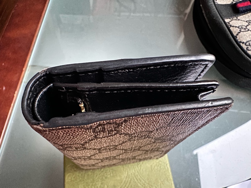 ✨【出售】GUCCI 經典 GG 壓紋三折短夾|完整配件|九成新 ✨-14