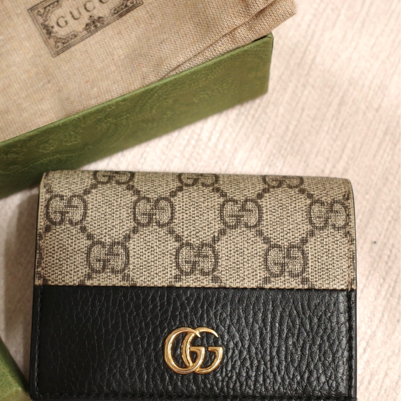 ✨【出售】GUCCI 經典 GG 壓紋三折短夾|完整配件|九成新 ✨-4