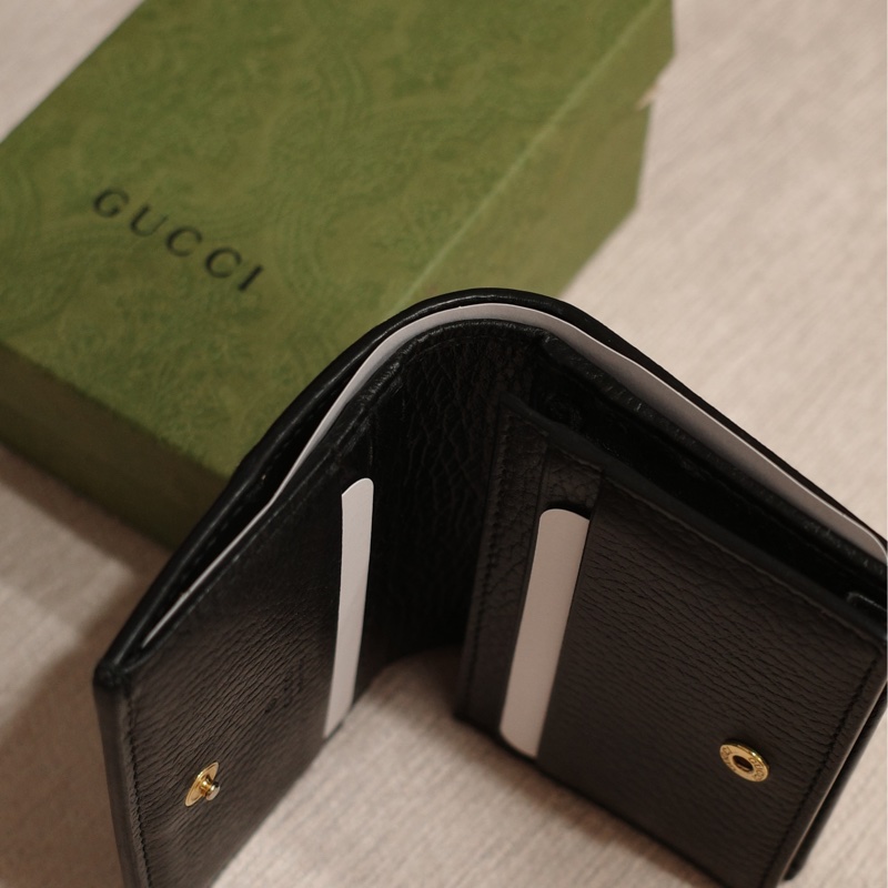 ✨【出售】GUCCI 經典 GG 壓紋三折短夾|完整配件|九成新 ✨-13