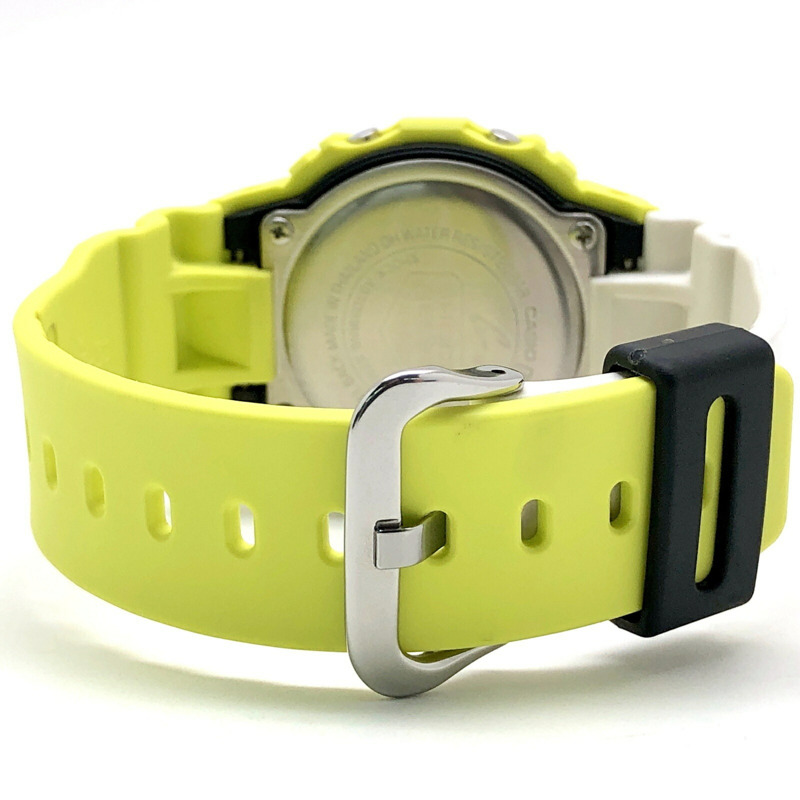 卡西歐 G-SHOCK DW-5600TGA-9 閃電隊腕錶,閃電隊,G-Shock 團隊款,閃電,Ina,黃白雙色,2020 年 7 月發售,Mikunigaoka 商店,ITDQL6EKH1UM-5