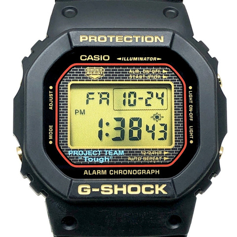 卡西歐 G-SHOCK DW-5025SP-1 25週年紀念腕錶，限量版（2008枚），PROJECT TEAM Tough Gold IP 旋入式後蓋，2008年5月發售，Mikunigaoka 店 ITKG7ARBZ7DW