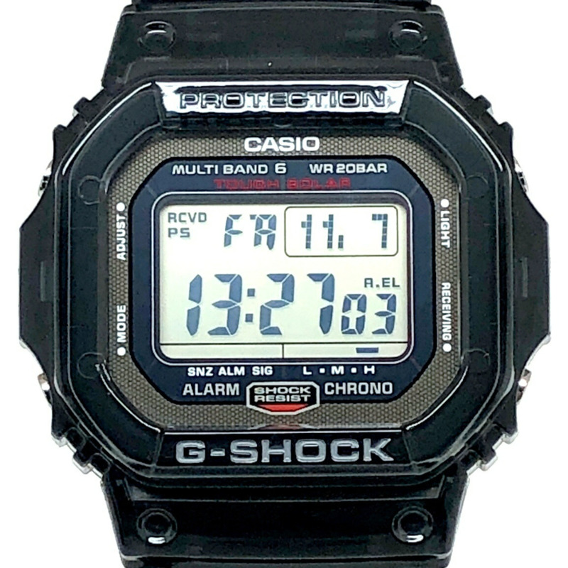 卡西歐 G-SHOCK GW-S5600-1 RM 系列電波太陽能手錶,配備 Tough Solar 太陽能動力系統、六局電波接收功能、黑色鏤空錶圈和碳纖維錶帶。 2010 年 6 月發布。可在 Mikunigaoka 商店購買。 ITKQ460AFTM8。-0