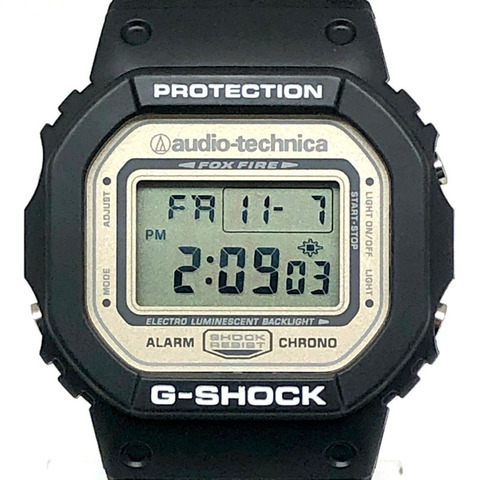 卡西歐 G-SHOCK DW-5600VT 手錶，鐵三角聯名款，限量 800 枚，獎品，非賣品，黑色錶殼香檳金錶盤，2007 年 3 月 Mikunigaoka 店售，ITDS24O1NOBK