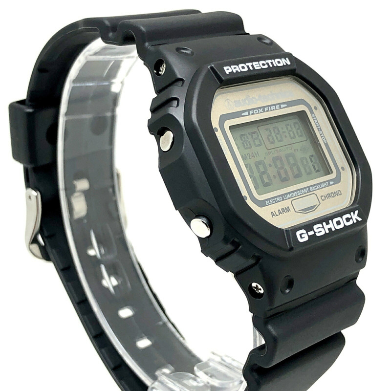 卡西歐 G-SHOCK DW-5600VT 手錶，鐵三角聯名款，限量 800 枚，獎品，非賣品，黑色錶殼香檳金錶盤，2007 年 3 月 Mikunigaoka 店售，ITDS24O1NOBK-1