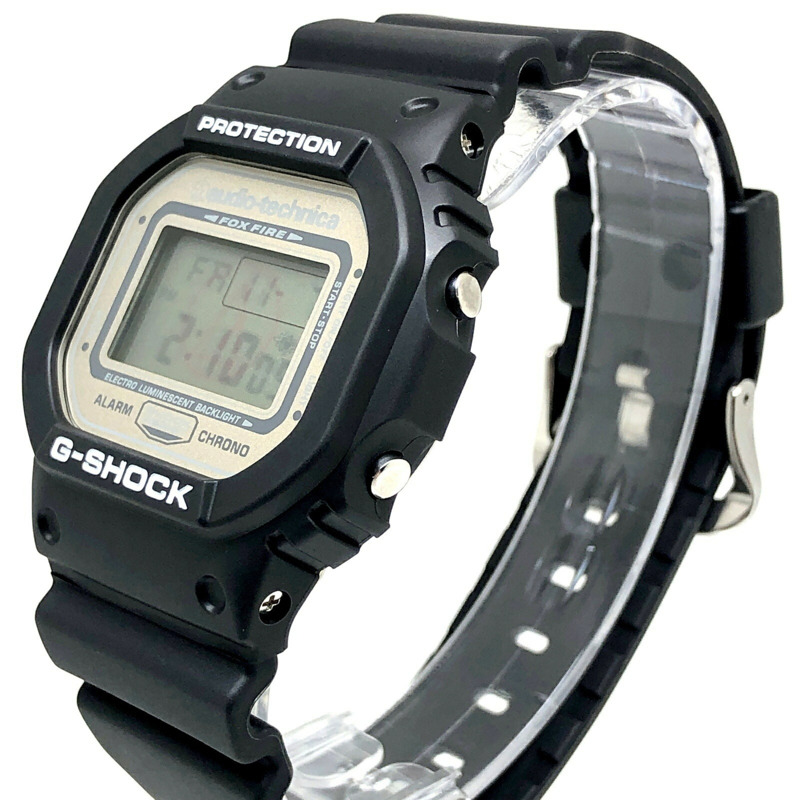 卡西歐 G-SHOCK DW-5600VT 手錶，鐵三角聯名款，限量 800 枚，獎品，非賣品，黑色錶殼香檳金錶盤，2007 年 3 月 Mikunigaoka 店售，ITDS24O1NOBK-2