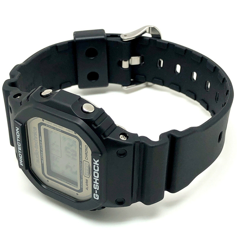 卡西歐 G-SHOCK DW-5600VT 手錶，鐵三角聯名款，限量 800 枚，獎品，非賣品，黑色錶殼香檳金錶盤，2007 年 3 月 Mikunigaoka 店售，ITDS24O1NOBK-4