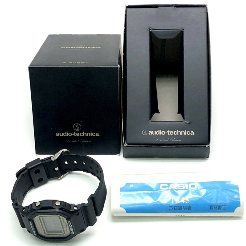 卡西歐 G-SHOCK DW-5600VT 手錶，鐵三角聯名款，限量 800 枚，獎品，非賣品，黑色錶殼香檳金錶盤，2007 年 3 月 Mikunigaoka 店售，ITDS24O1NOBK-9