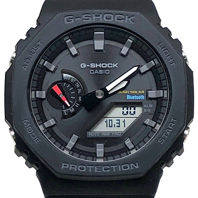 卡西歐 G-SHOCK GA-B2100-1A 強韌太陽能手錶,配備藍牙、手機連接、雙 LED 照明、碳纖維核心防護結構、八角形錶殼,橡木黑配色。 2022 年 5 月發布。可在 Mikunigaoka 商店購買。產品代碼:IT4Y2WFPIXJM。-0