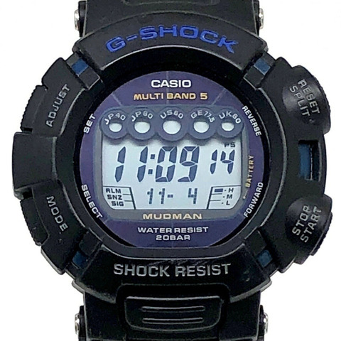 卡西歐 G-SHOCK GW-9025C-1 25週年紀念版 Mudman Master 藍色腕錶，電波太陽能，五局電波接收，防塵防泥，2007年11月發售，Mikunigaoka 商店，ITUGPY1L7MSN