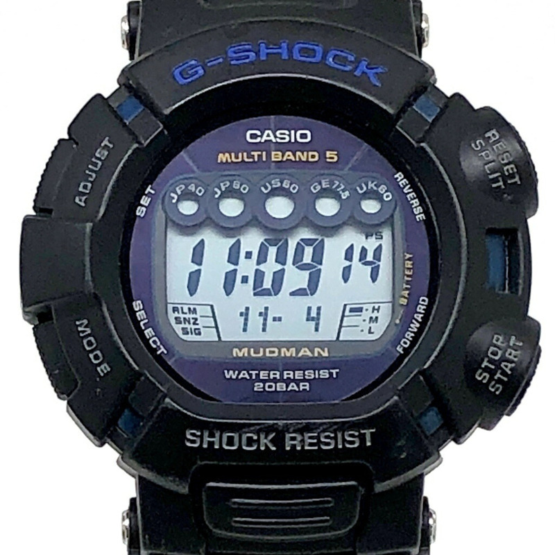 卡西歐 G-SHOCK GW-9025C-1 25週年紀念版 Mudman Master 藍色腕錶,電波太陽能,五局電波接收,防塵防泥,2007年11月發售,Mikunigaoka 商店,ITUGPY1L7MSN-0